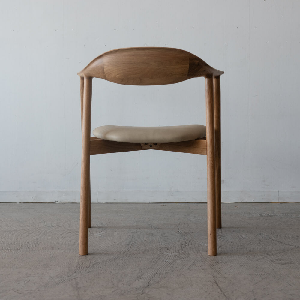 ［現品SALE］セミアームチェア ポーラ OAK