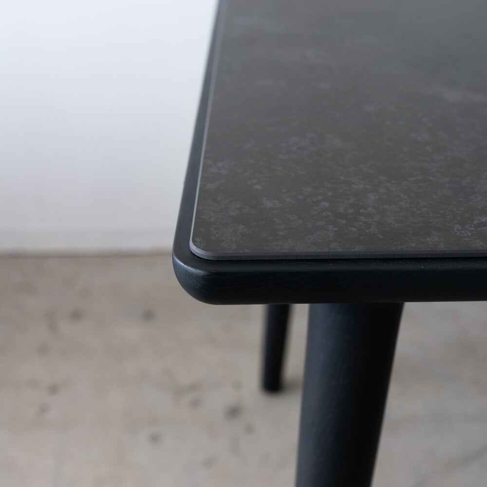 ［現品SALE］BRIDGE LAMINAM ダイニングテーブル 150（OS2/BK）【工具不要 組み立てオプション付き】