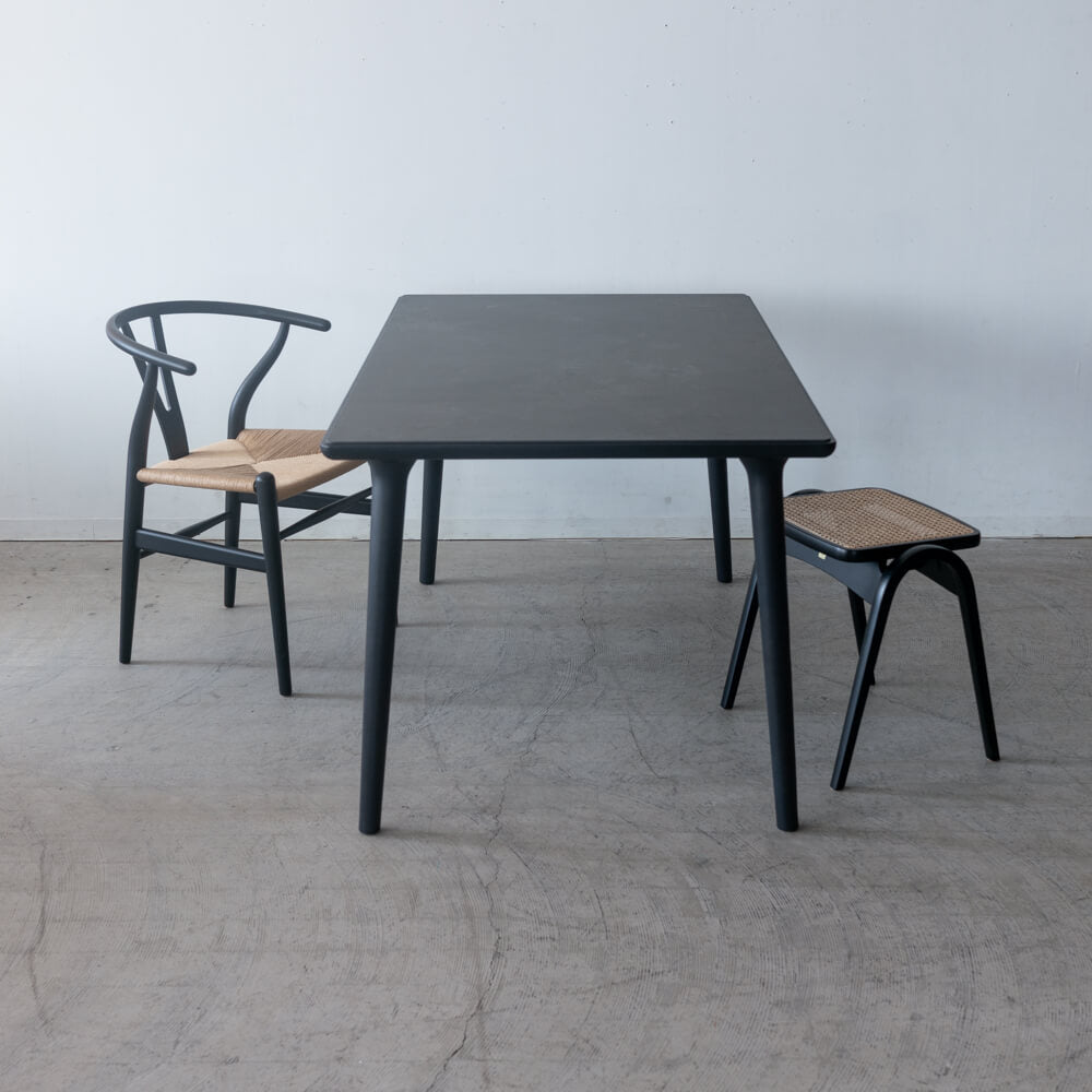 ［現品SALE］BRIDGE LAMINAM ダイニングテーブル 150（OS2/BK）【工具不要 組み立てオプション付き】
