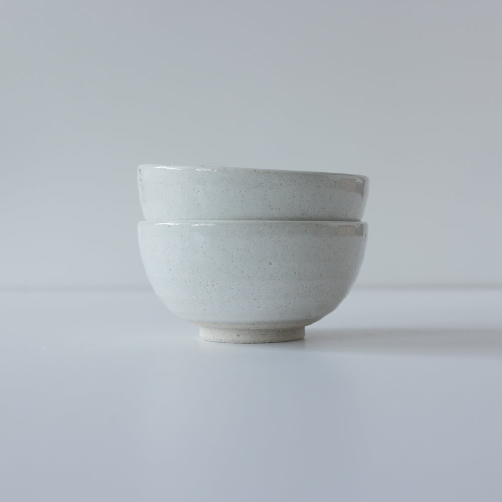  土物白釉 茶碗