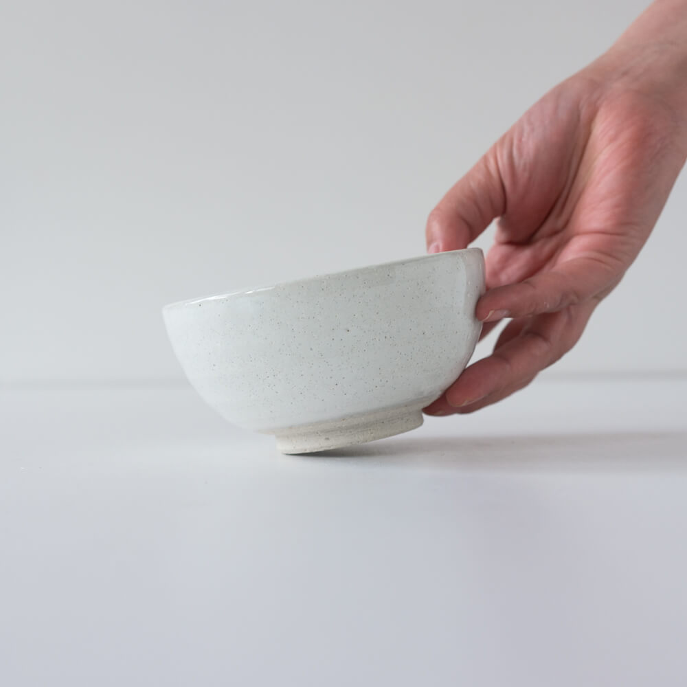  土物白釉 茶碗