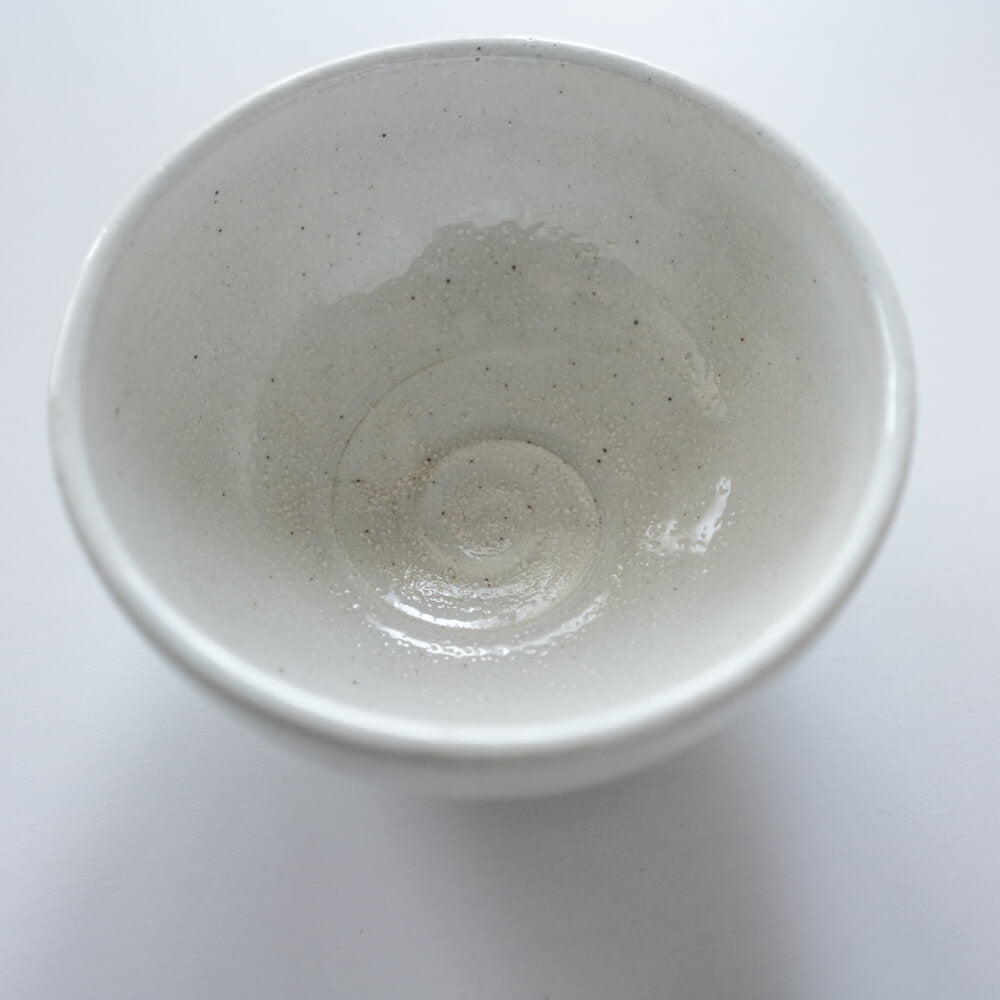  土物白釉 茶碗