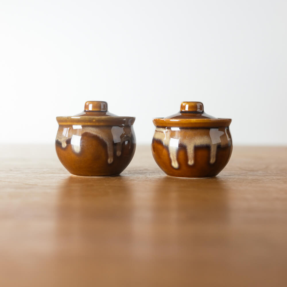 【WEB限定】アメ流し7cm蓋付き壺 -器市-