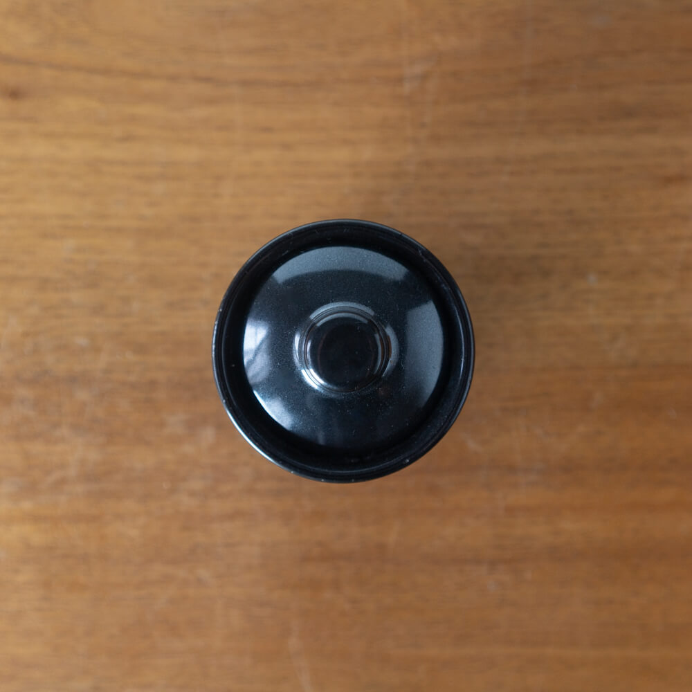【WEB限定】黒流し7cm蓋付き壺 -器市-