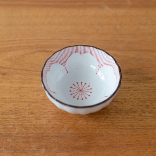 特価品【WEB限定】花一輪 赤 3寸鉢 -器市-