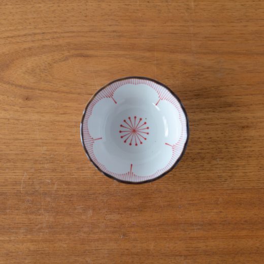 特価品【WEB限定】花一輪 赤 3寸鉢 -器市-