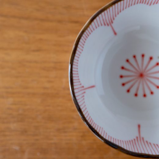 特価品【WEB限定】花一輪 赤 3寸鉢 -器市-