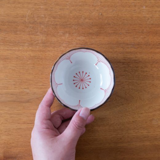 特価品【WEB限定】花一輪 赤 3寸鉢 -器市-