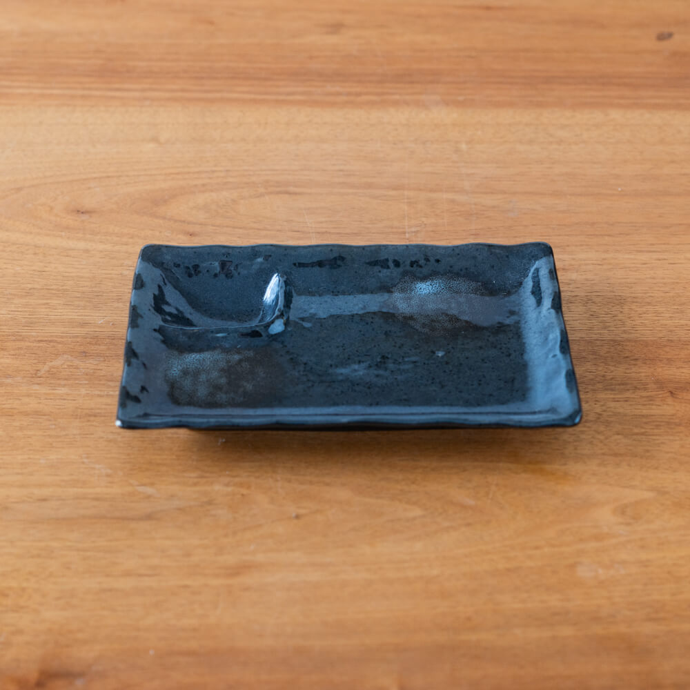 【WEB限定】天目白吹 一つ仕切 焼物皿 -器市-