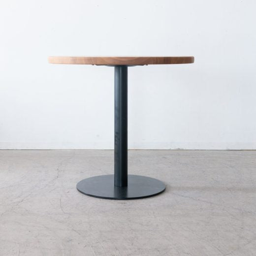 【現品SALE】タモ無垢材 円形ダイニング3点セット φ80cm｜アップサイクルテーブル＋TOTTO NAチェア2脚