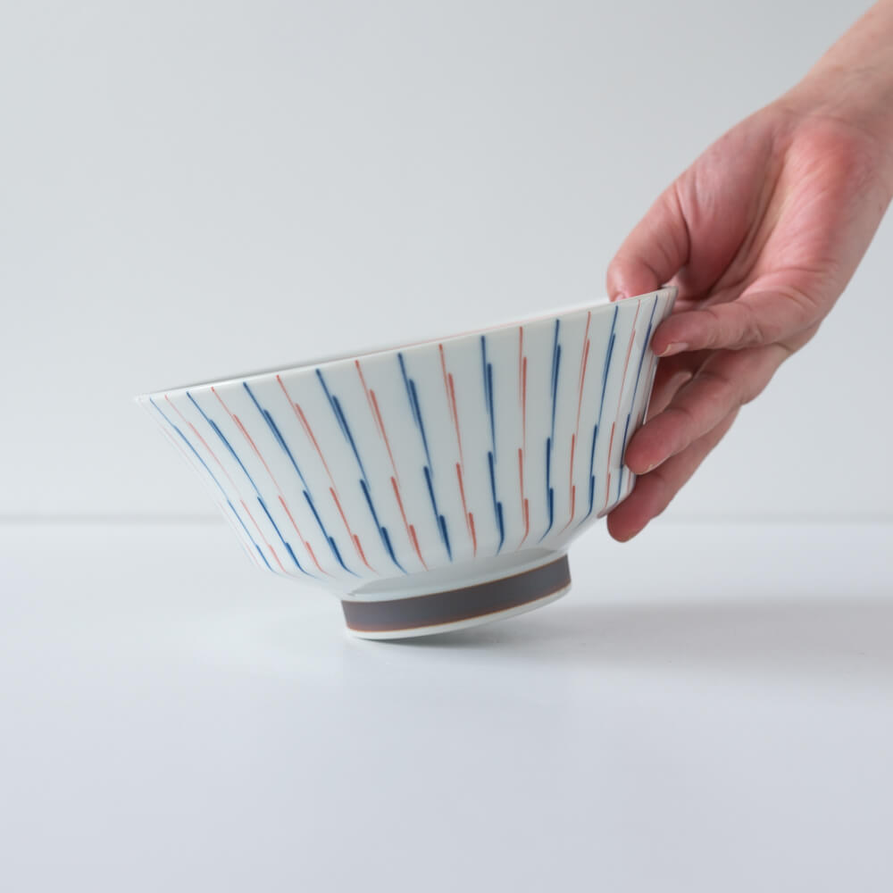 【WEB限定】二色十草 反型6寸ラーメン丼 R/B -器市-