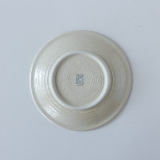 【WEB限定】初雪スリ目紋 円(まどか)6.5皿 -器市-