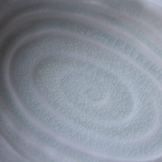 【WEB限定】初氷 20cm楕円鉢 -器市-