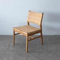 【廃盤SALE】LEPO サイドボード90｜タモ無垢材・ダーク／ミストガラス（シンフォニー）［工具不要組み立てオプション付］