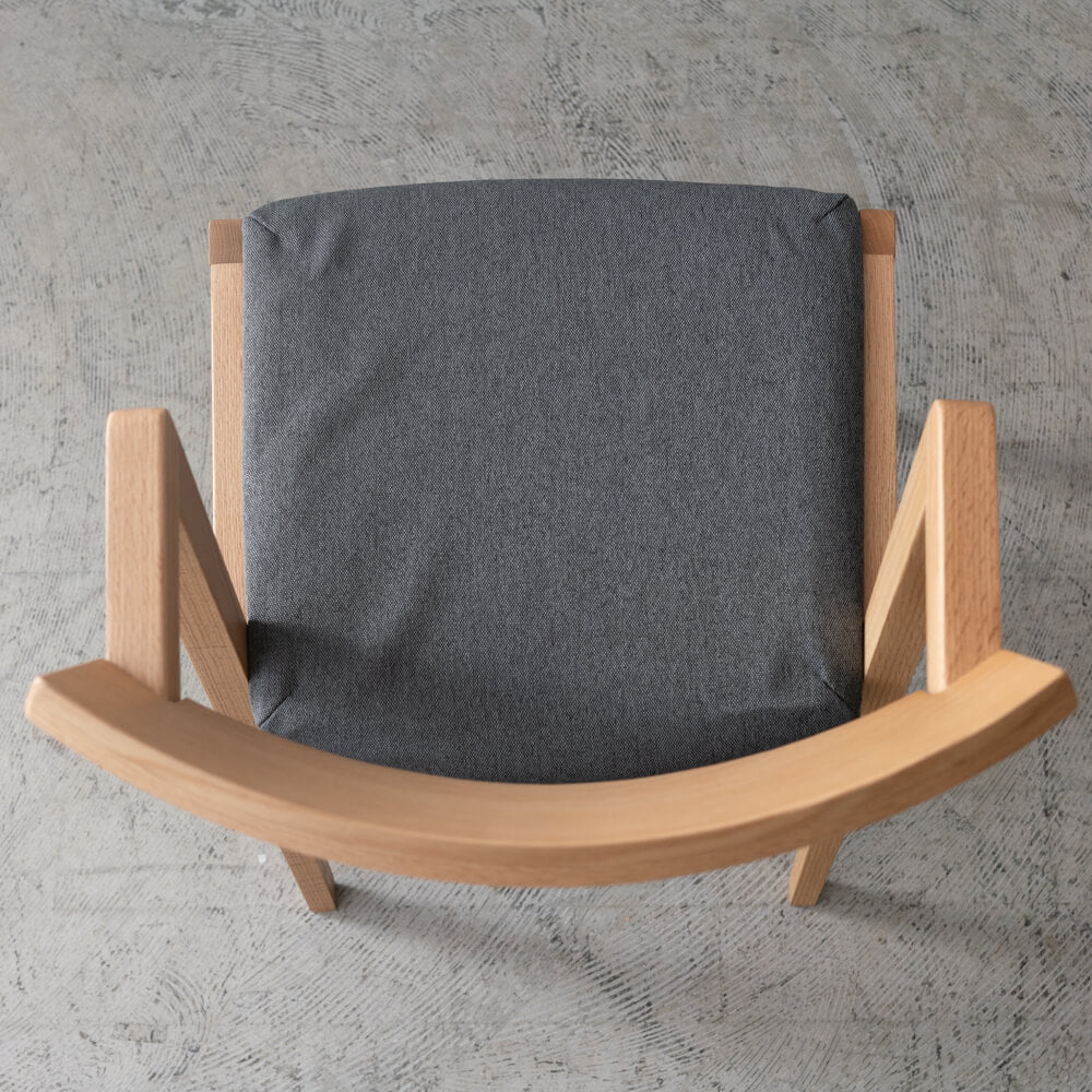 【現品SALE】ダイニング5点セット 165cm RECROテーブル 木脚4本脚＋Hチェア4脚 オーク材 / ウレタン塗装｜HIDAKAGU