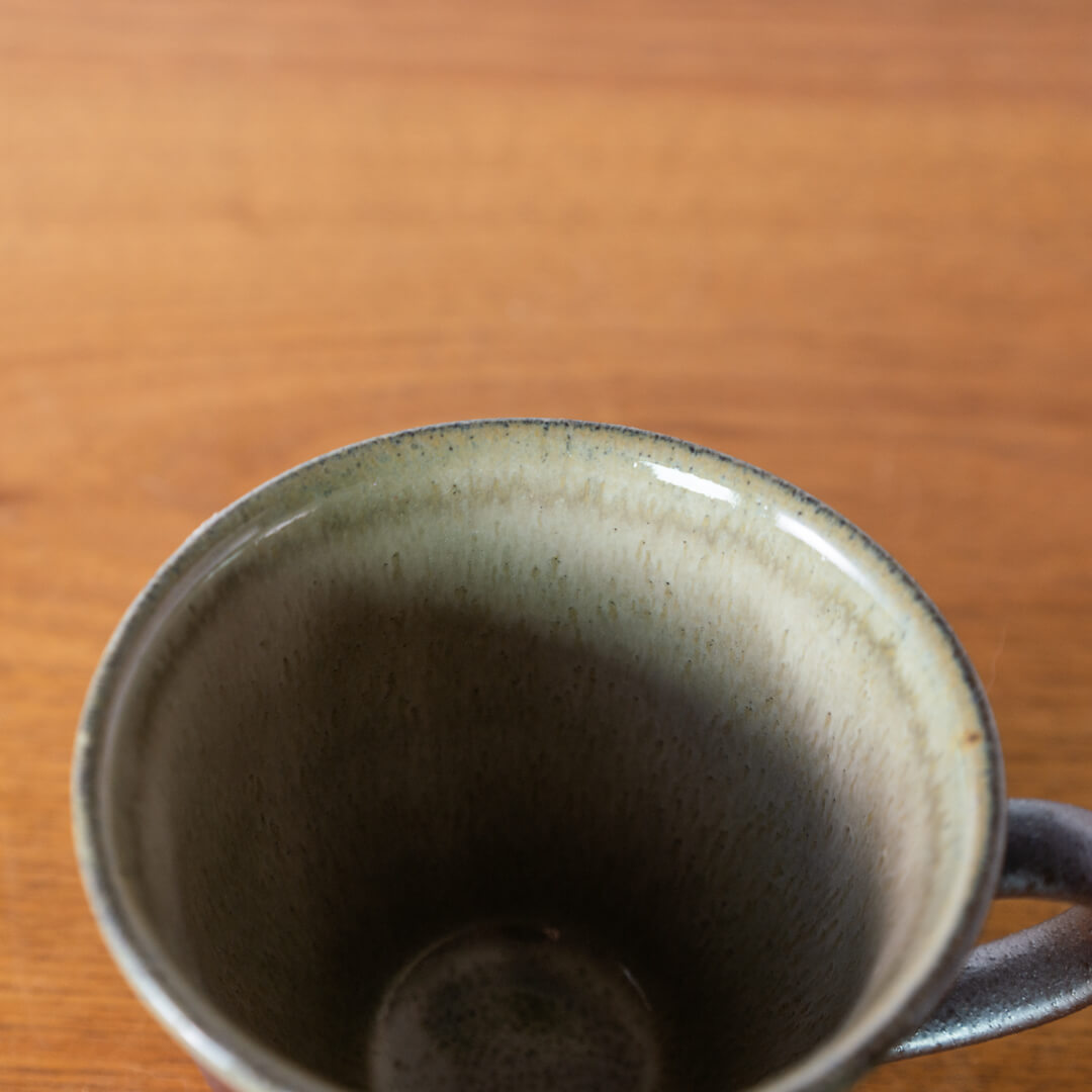 【WEB限定】ドットフルールマグカップ (茶サビ) -器市-