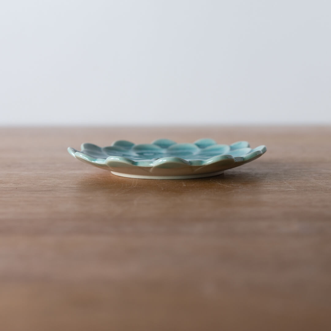 【WEB限定】デイジー 花型小皿 TQ/BR -器市-