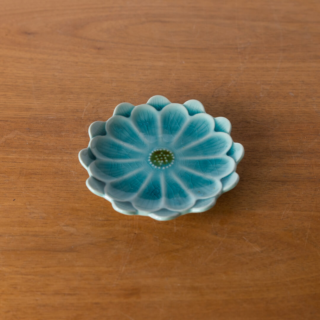 【WEB限定】デイジー 花型小皿 TQ/BR -器市-