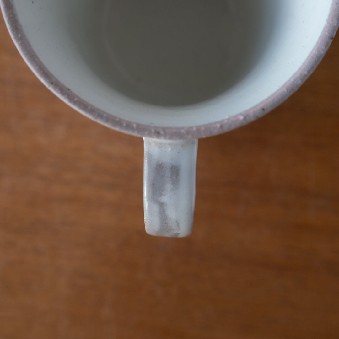 【WEB限定】 水玉マグカップ 白 -器市-