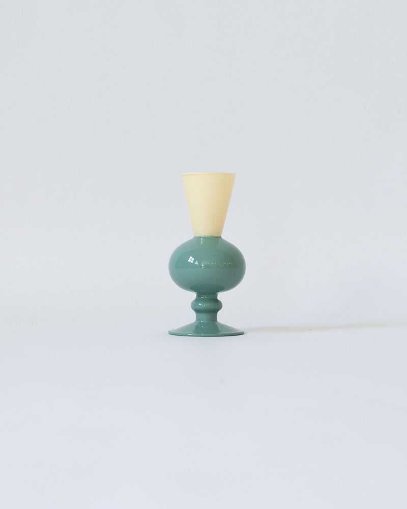 MINI VASE -TWO TONE-【Beige×Green】