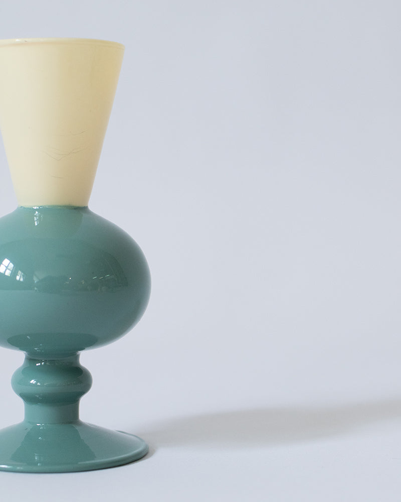 MINI VASE -TWO TONE-【Beige×Green】