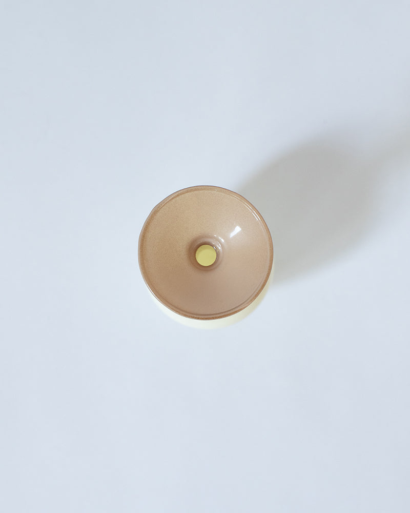 MINI VASE -TWO TONE-【Brown×Beige】