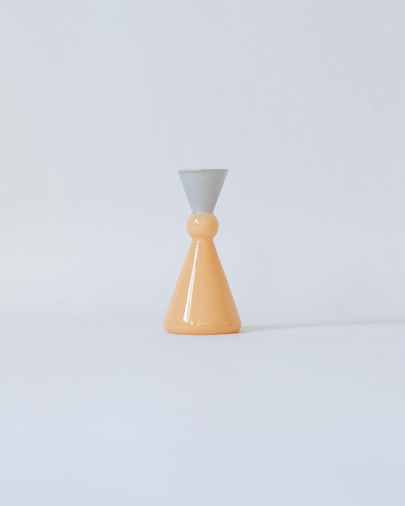 MINI VASE -TWO TONE-【Gray×Orange】