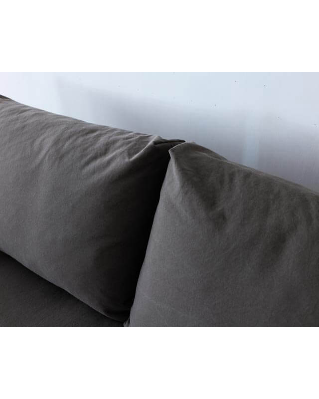 ［廃盤特価］3Pソファ ジム オーク材 / 張地 8号帆布GY色