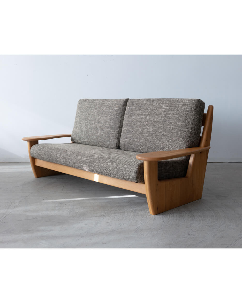 ［現品SALE］クチュリエ3Pソファ ナラ無垢材 / オイル GR-2