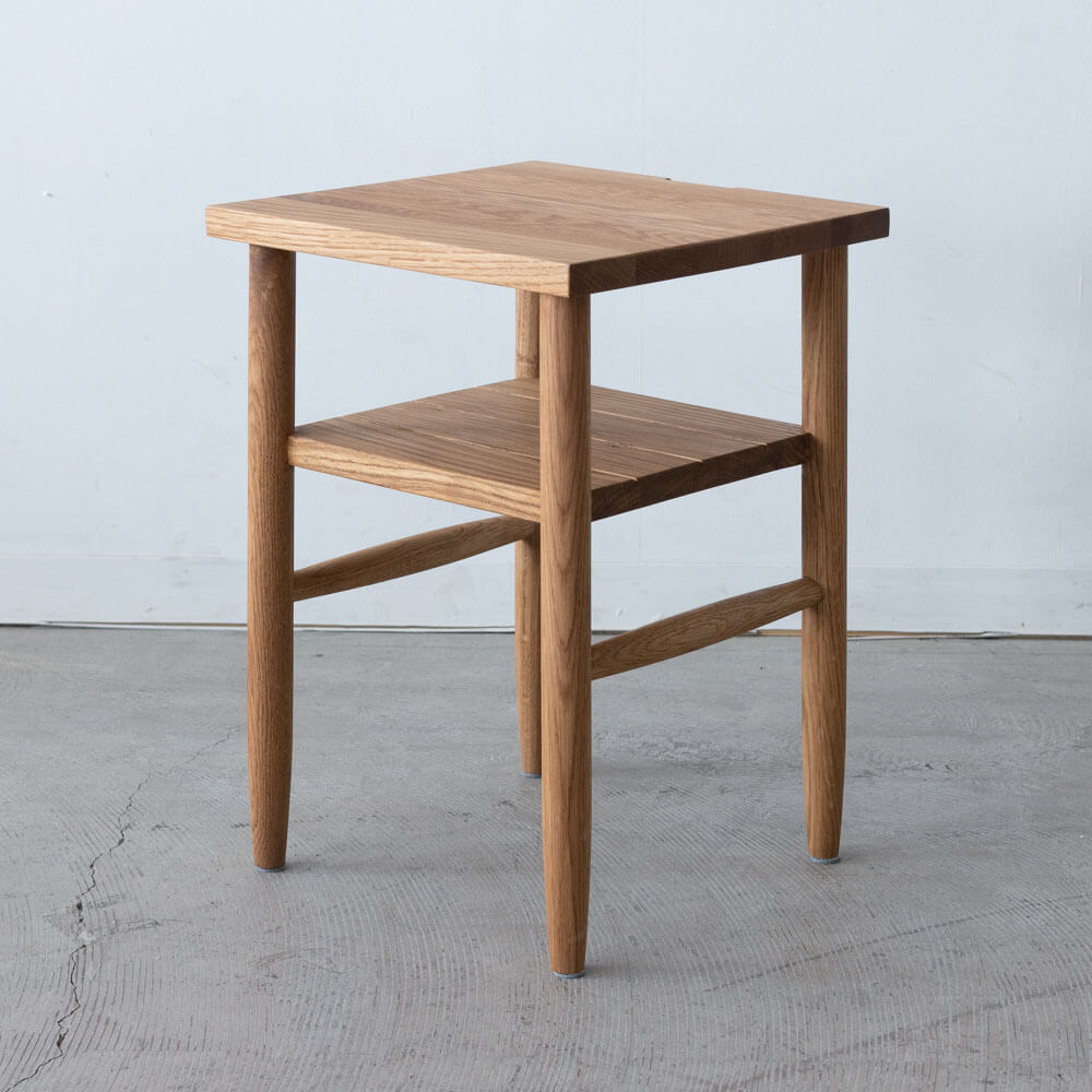 ［新品］CREMA（クレマ）ナイトテーブル open オーク材 / オイル仕上げ