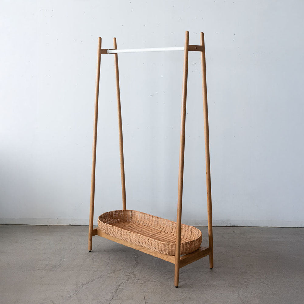 ［決算SALE］Hanger Rack LAPTE（ラプテ）M OAK / WH