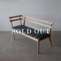 【現品SALE】クルミ材 ハギテーブル W1500＋common52 ダイニングチェアC 5点セット