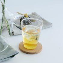 灰釉スリ目紋 円9.5盛皿