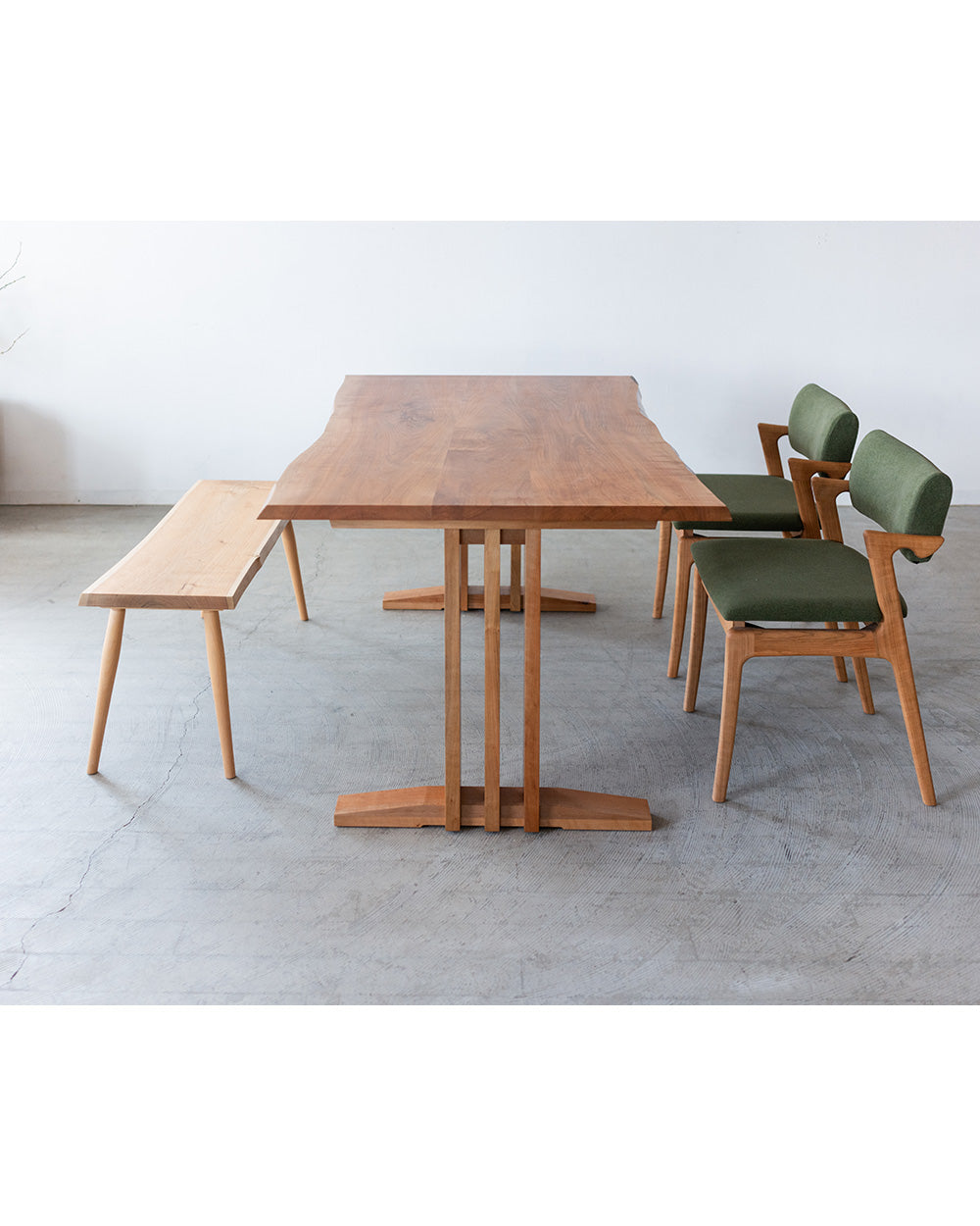 moricara 山桜3(ﾔﾏｻﾞｸﾗ) 耳付きハギテーブル天板W1500［送料込み価格］