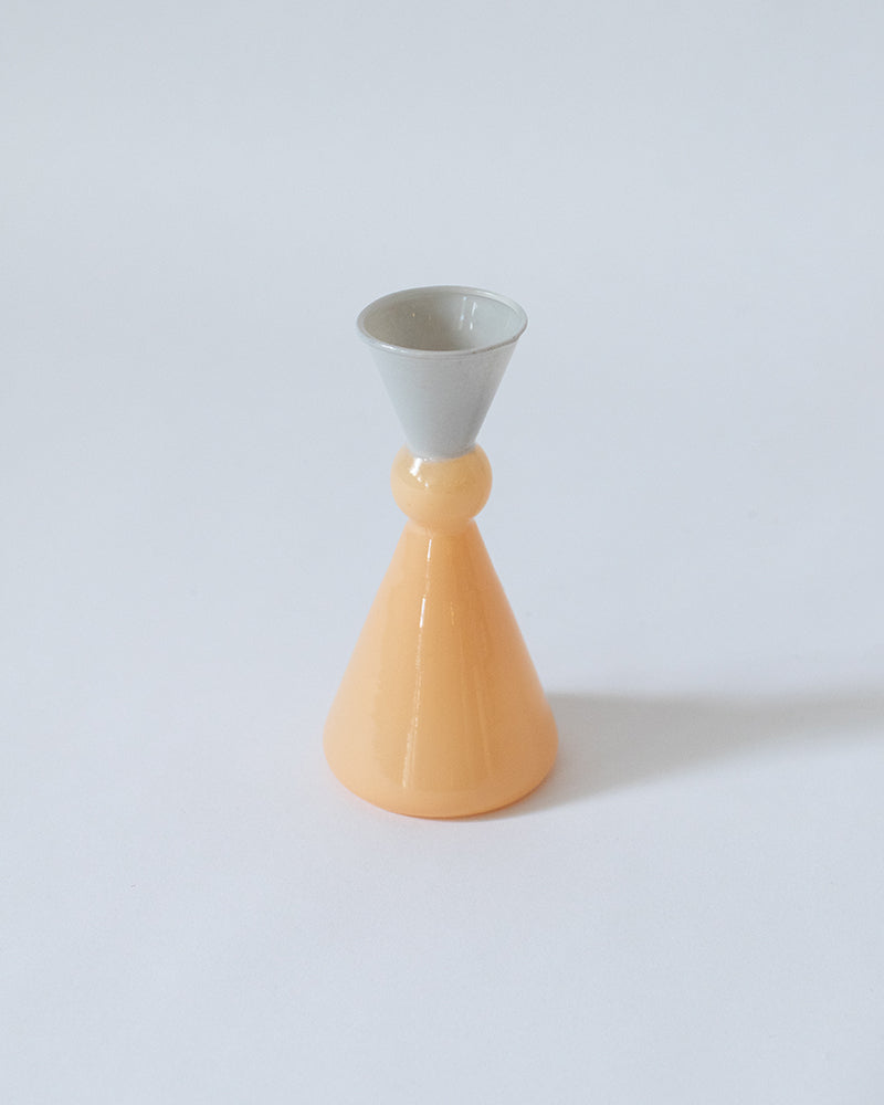 MINI VASE -TWO TONE-【Gray×Orange】