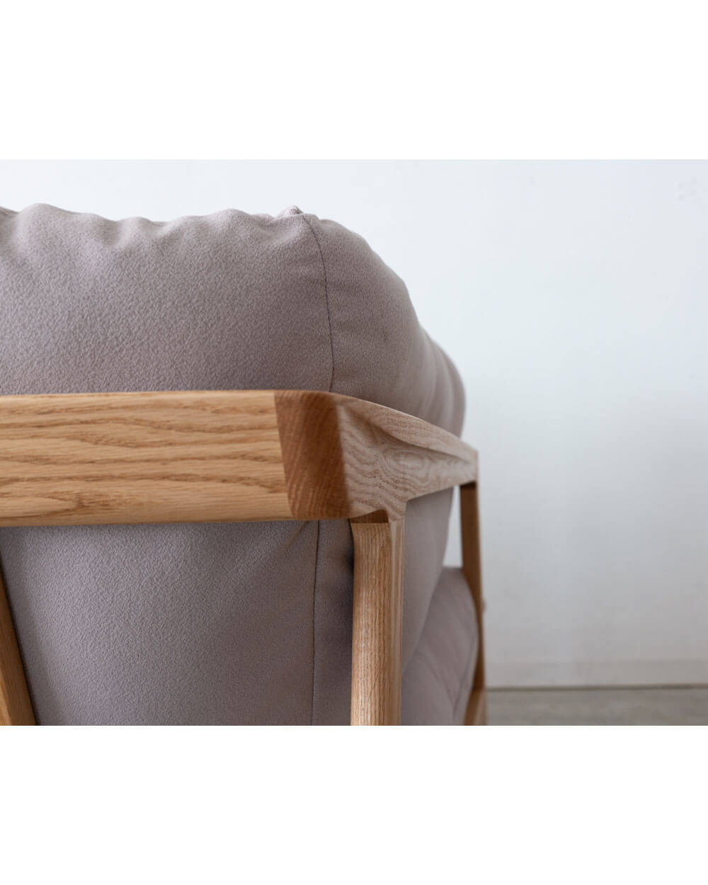 ［現品SALE］2.5Pソファ LC313LF（RO-ON-AF890）レッドオーク材 オイル仕上げ / 張地ランク2（ナガノインテリア）