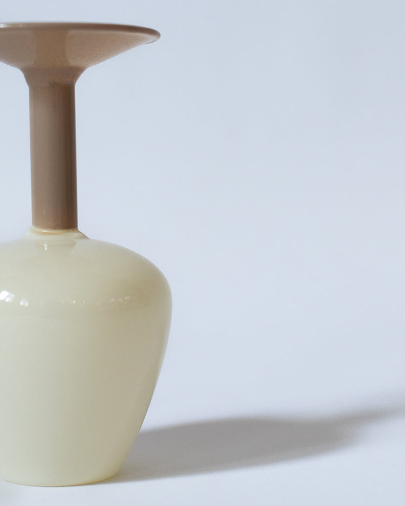 MINI VASE -TWO TONE-【Brown×Beige】