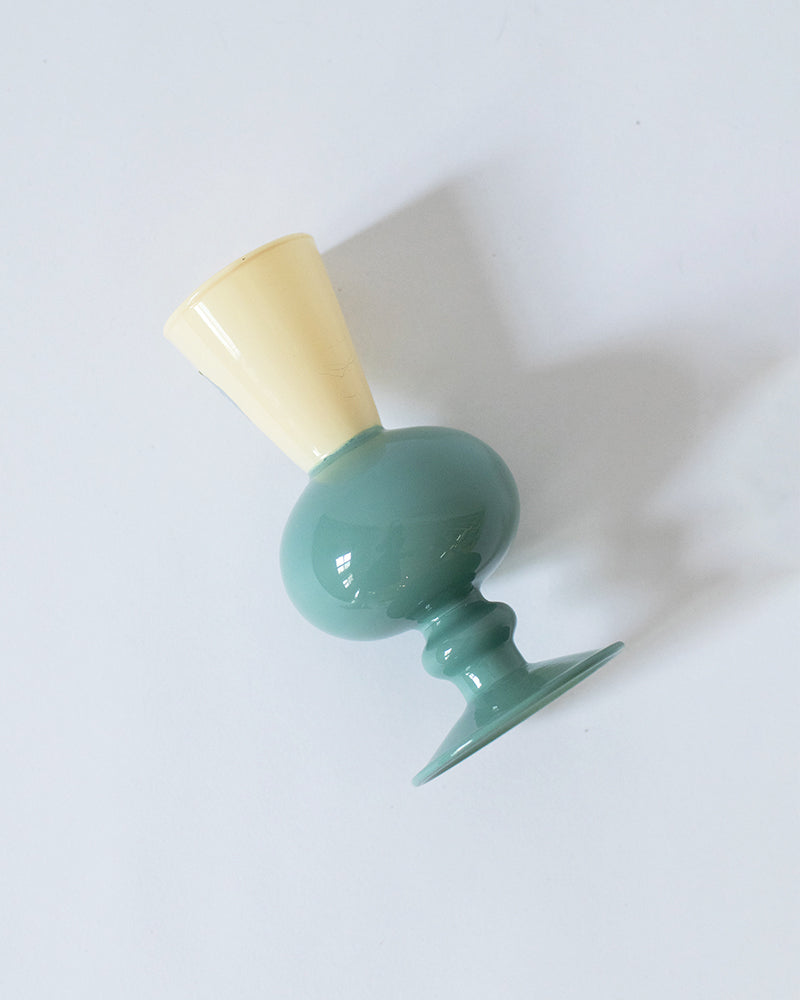 MINI VASE -TWO TONE-【Beige×Green】