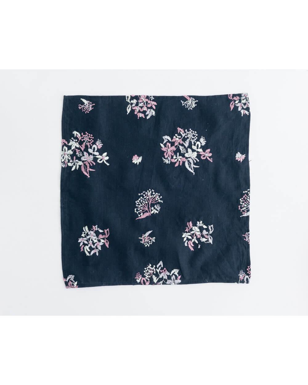 野小花 刺繍ハンカチ (NV)