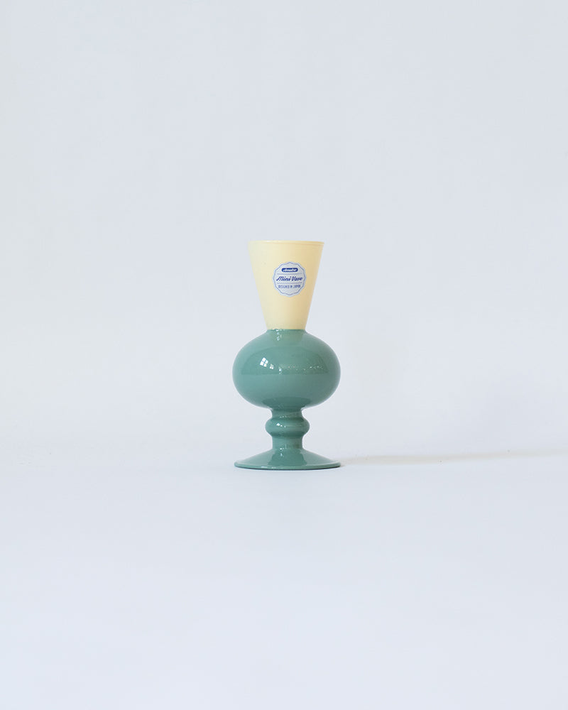 MINI VASE -TWO TONE-【Beige×Green】