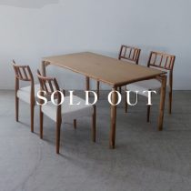［現品SALE］BRIDGE ダイニングテーブル200 ホワイトアッシュ材 / BK【工具不要 組み立てオプション付き】