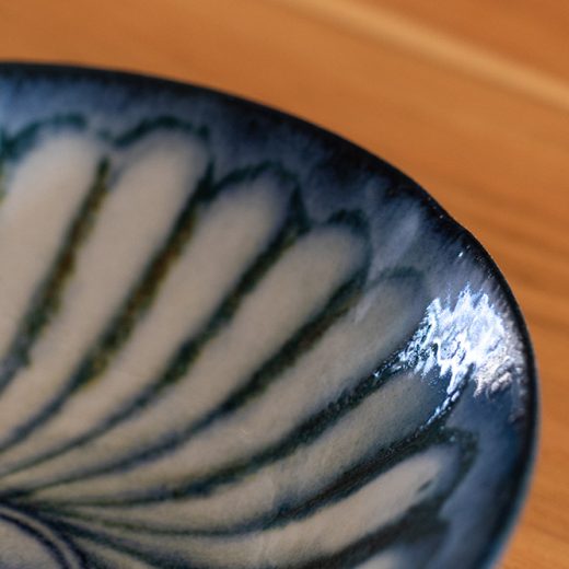 kohiki hana Plate 粉引 華 5.5寸鉢 -器市-