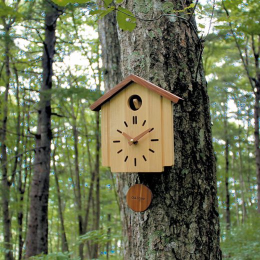 カッコークロック 森の巣箱 壁掛け時計 Oak Village