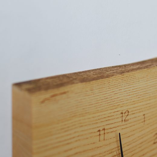 木の壁掛け時計 mimi 栓/よこ 221