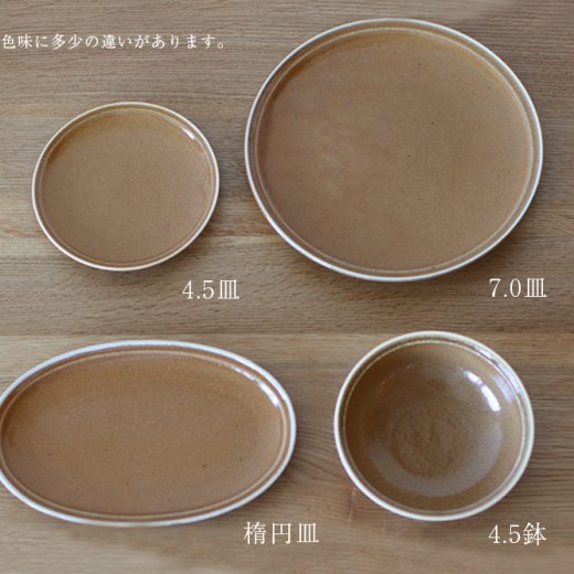 【WEB限定】シナモン リム型4.5皿 -器市-