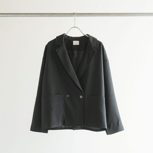 Black｜U23-04 Melange Ox Tailored Jacket