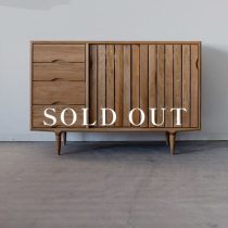 アウトレット家具のKISSUI サイドボード120 ホワイトオーク-ウレタン 売り切れ