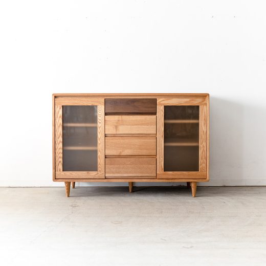 アウトレット家具のシンフォニー サイドボード 120【タモ/ライト】