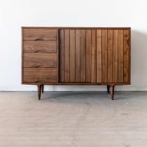 アウトレット家具の［現品SALE］KISSUI サイドボード120 ウォールナット/ウレタン