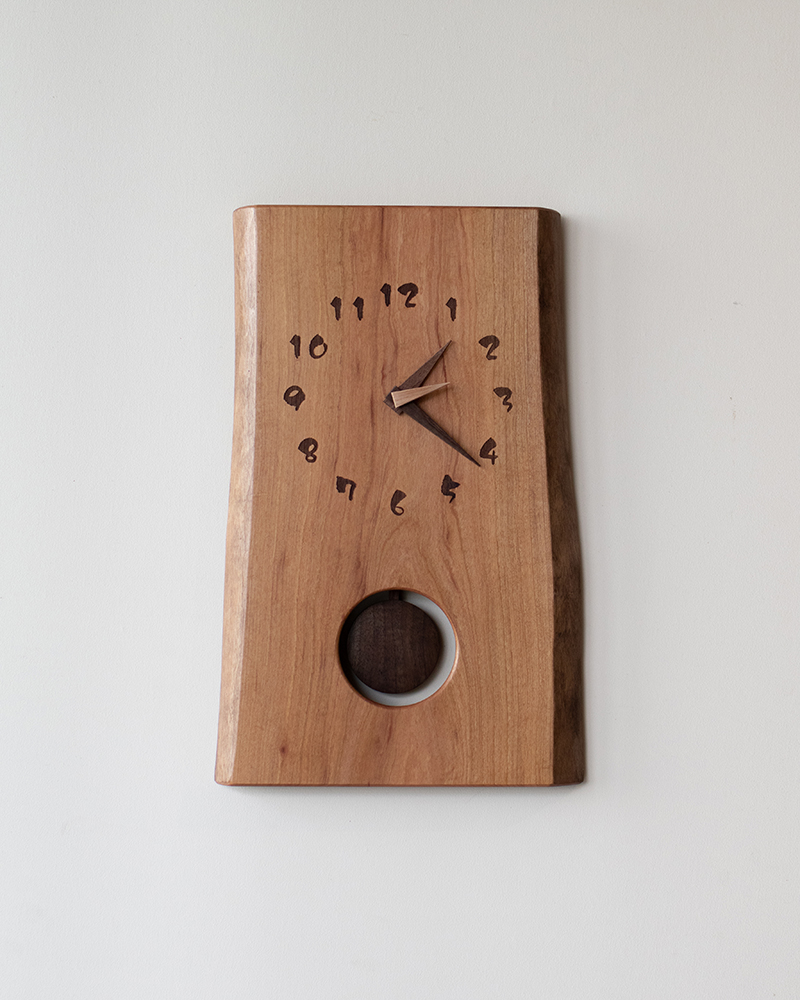 木工作家 三谷龍二】かけ時計 12cm - 掛時計/柱時計